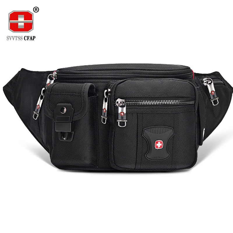 Multifunctional Waist Bag Belt Men Fanny Pack Casual Phone Pouch Women Black More Pockets Small Male Waist Pack Unisex