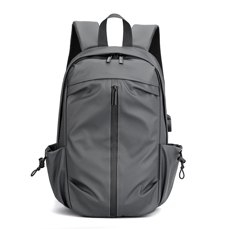 15.6-inch Laptop Backpack For Men USB Socket Outdoor Travel Backbag Youth School Bag 2022 Male Daily Work Brand Backpack Black