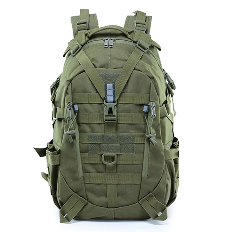 40L Camping Backpack Military Bag Men Travel Bags Tactical Army Molle Climbing Rucksack Hiking Outdoor Reflective Bag XA714A