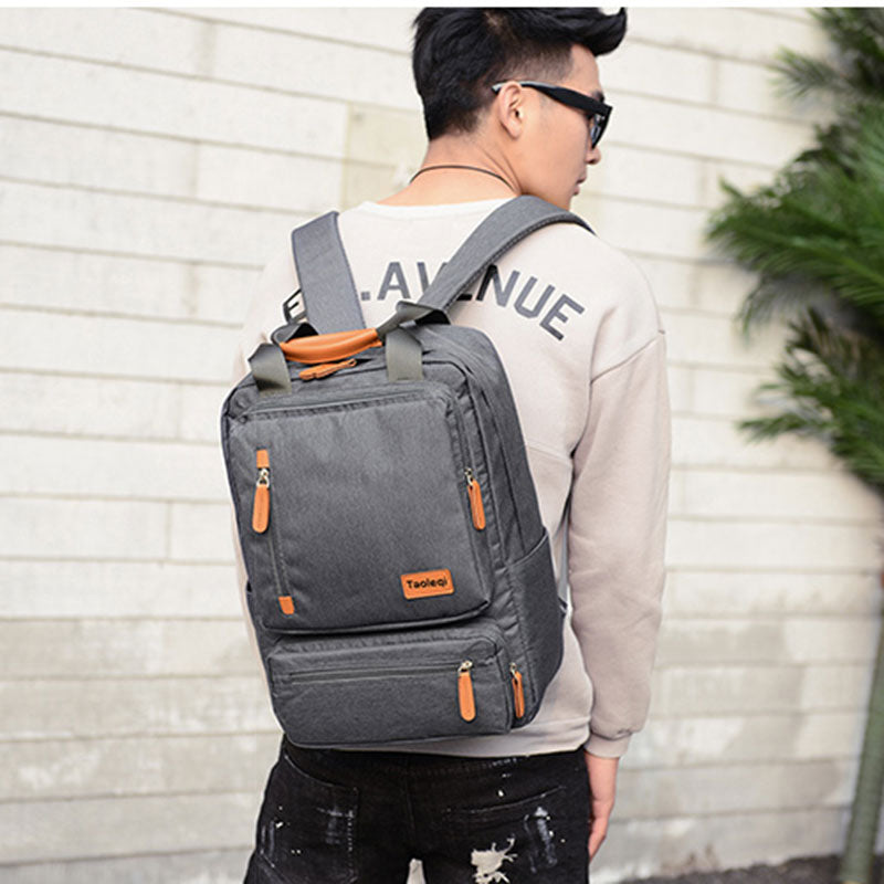 Casual Business Men Computer Backpack Light 15 inch Laptop Bag 2022 Waterproof Oxford cloth Lady Anti-theft Travel Backpack Gray