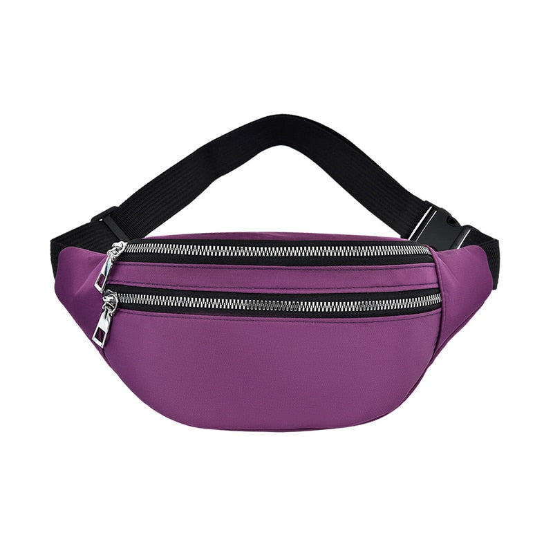 Geestock Waist Pack Bags for Women Nylon Fanny Packs Casual Women's Chest Bags Man Belt Pouch Travel Hip Bag Sport Purses Pocket