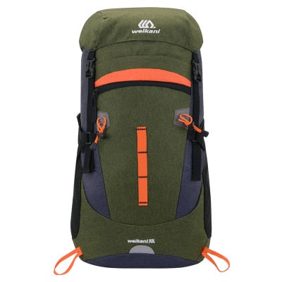 50L Camping Hiking Backpack Mountaineering Bag Large Capacity Trekking Rucksack Outdoor Backpack Hiking Camping Tent aluminum