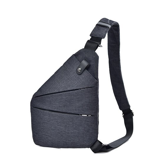 DIDA BEAR Summer Black Single Shoulder Bags for Men Waterproof Nylon Anti Theft Crossbody bags Male Chest Bag Blue Red