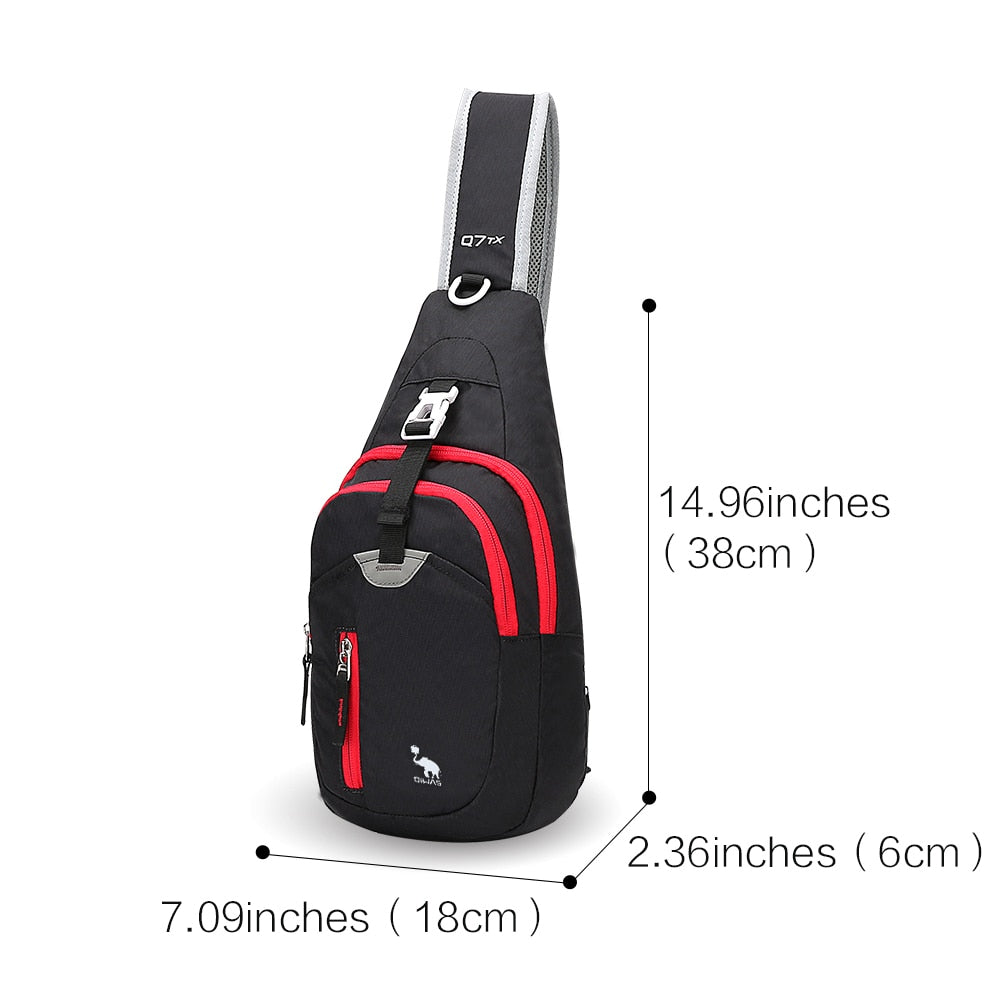 OIWAS Casual Crossbody Chest Bag Sling Shoulder Men's Bag One Strap Lightweight Male Bags Pouch DayPack for Men Travel Sport