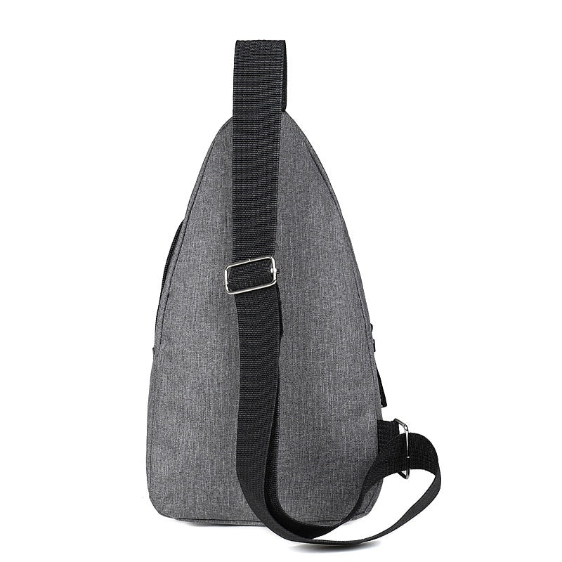 Wholesale Chest Bag 2022 New Casual Men'S Oxford Cloth Sports Messenger Bag Shoulder Usb Charging Hole Small Backpack