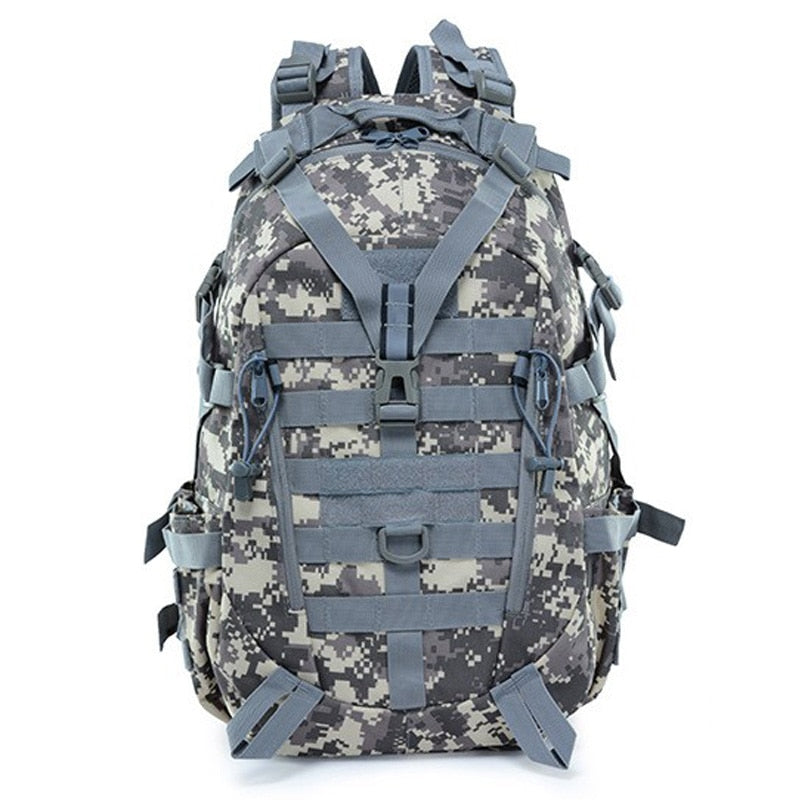 40L Camping Backpack Military Bag Men Travel Bags Tactical Army Molle Climbing Rucksack Hiking Outdoor Reflective Bag XA714A