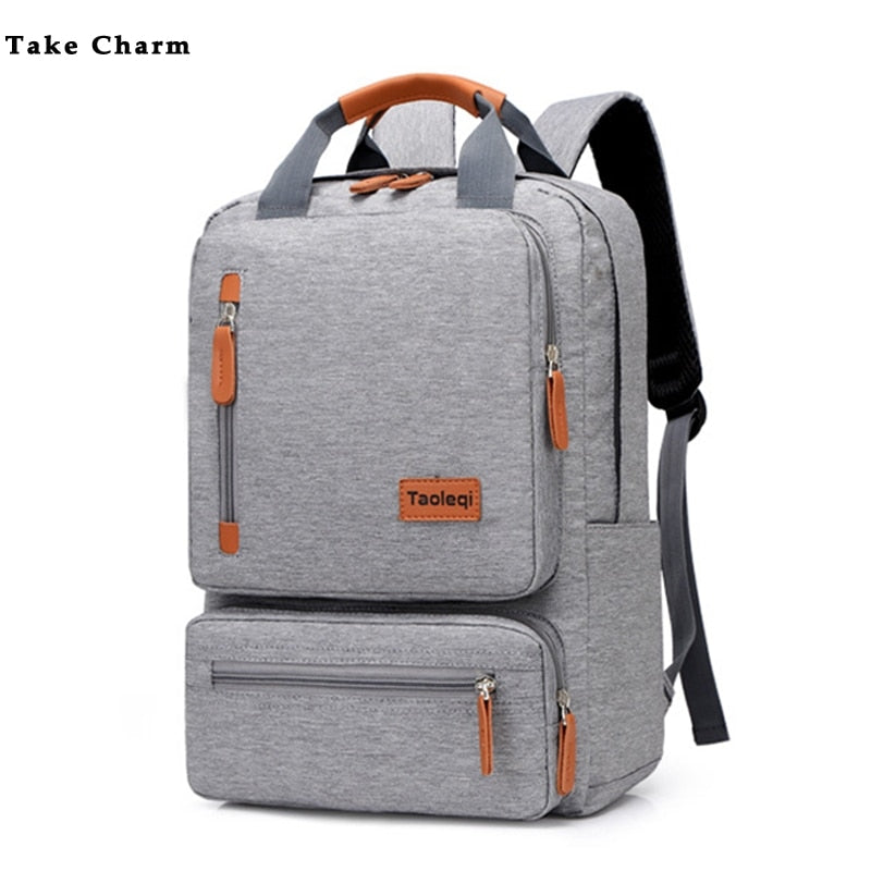 Casual Business Men Computer Backpack Light 15 inch Laptop Bag 2022 Waterproof Oxford cloth Lady Anti-theft Travel Backpack Gray