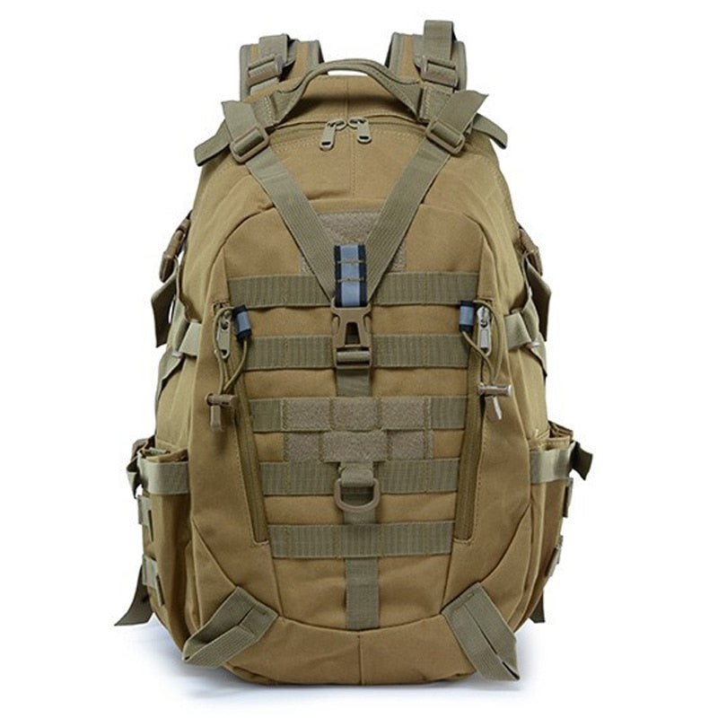 40L Camping Backpack Military Bag Men Travel Bags Tactical Army Molle Climbing Rucksack Hiking Outdoor Reflective Bag XA714A