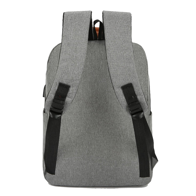 New Casual Nylon Men Backpack USB Charging Business Travel Backpack Men Large Capacity Laptop Backpack Men Concise School Bag