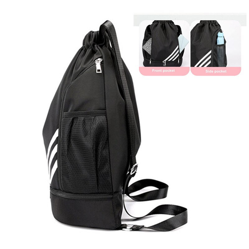 Gym Sports Bag Women's Drawstring Bolsas For Shoes Male Large Cycling Basketball Female Weekend Luggage Travel Yoga Backpack Men