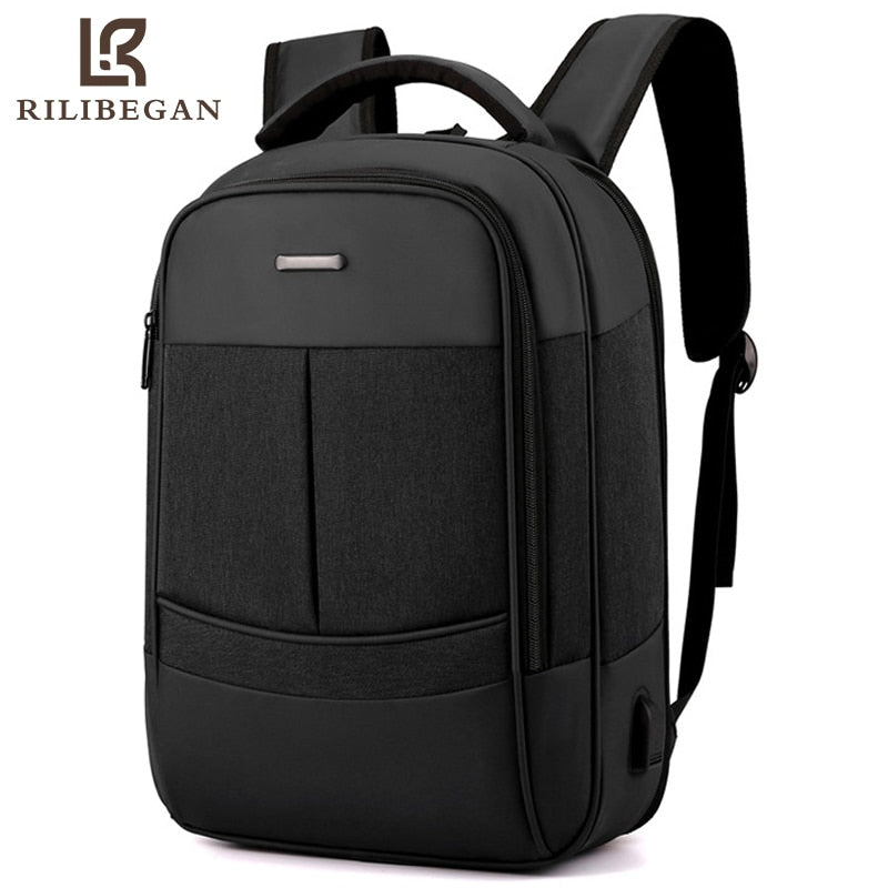 New 15.6 Inch Large Capacity Men Backpack USB Charging Laptop Backpack Men Waterproof Nylon Men Bag Travel Backpack for Male